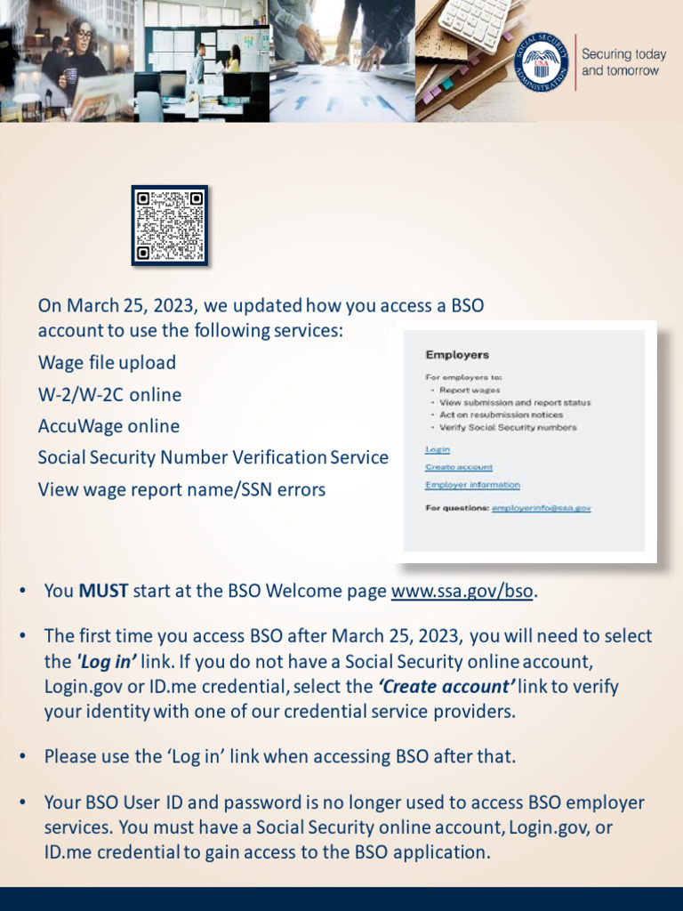 Updated Access for BSO Services | PDF