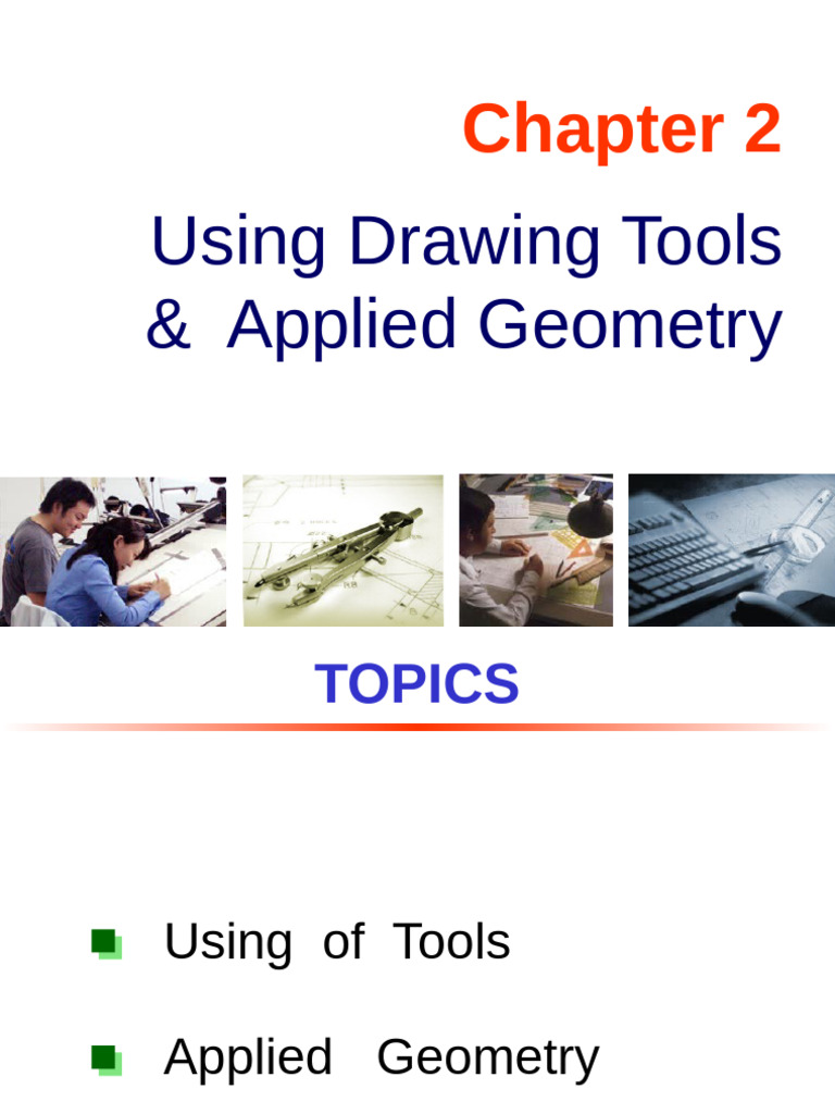 Drawing Tools and Applied Geometry Guide | PDF | Circle | Line (Geometry)