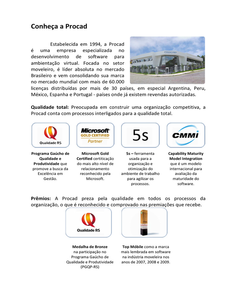 Software Procad: Soluções para Ambientes | PDF | Janela (informática ...