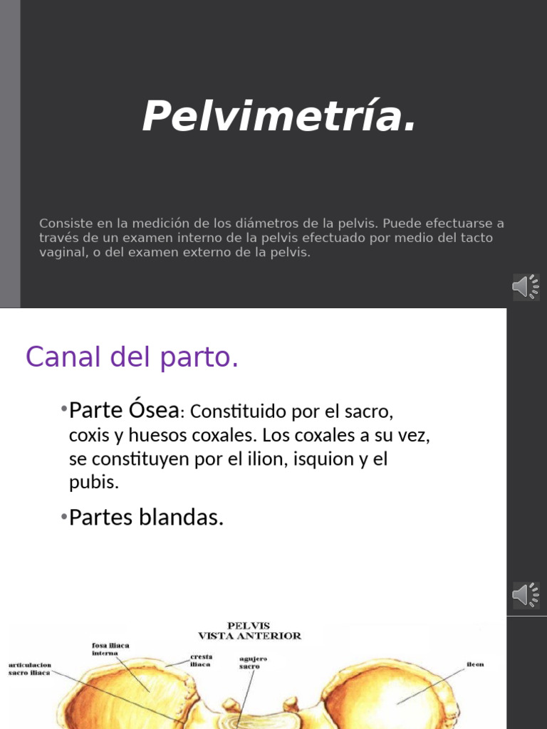 Guía Completa de Pelvimetría Obstétrica | PDF | Pelvis