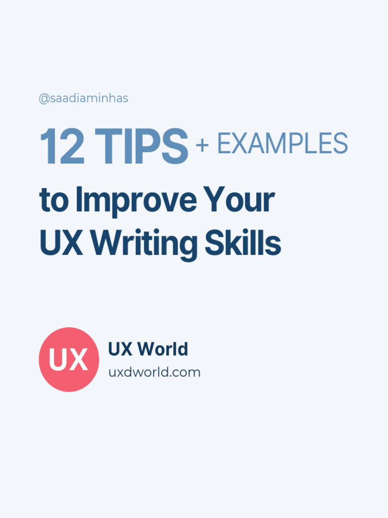 12 Tips For UX Writing 1715482156 | PDF | Internet Privacy | Software
