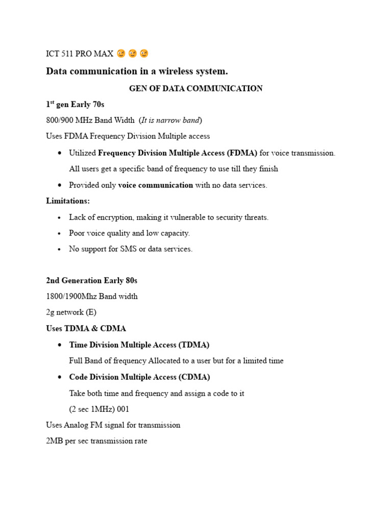 Evolution of Mobile Networks: 1G to 5G | PDF | High Speed Packet Access ...