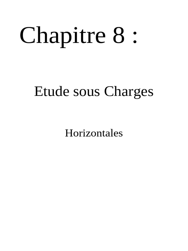 Efforts Horizontaux dans les Voiles | PDF | Flexion (matériau ...