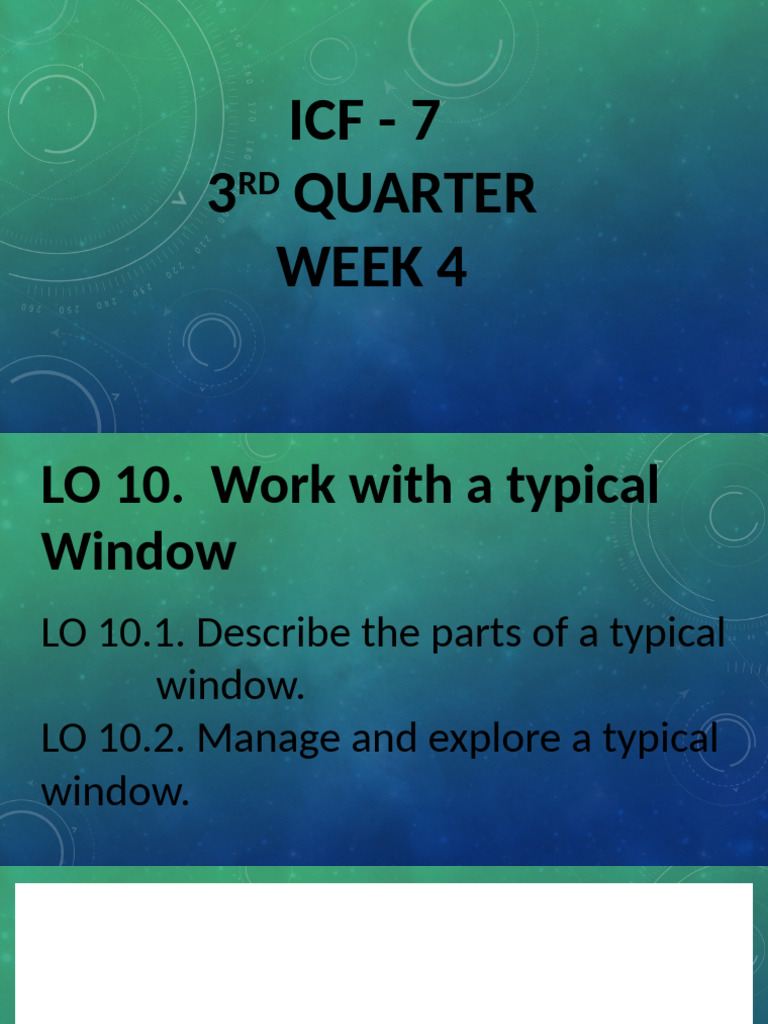 week-4-3rd-quarter | PDF | Window (Computing) | Button (Computing)