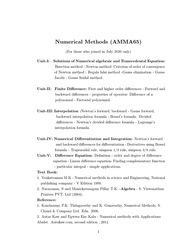 NMPDF_241130_110030 | PDF | Finite Difference | Numerical Analysis