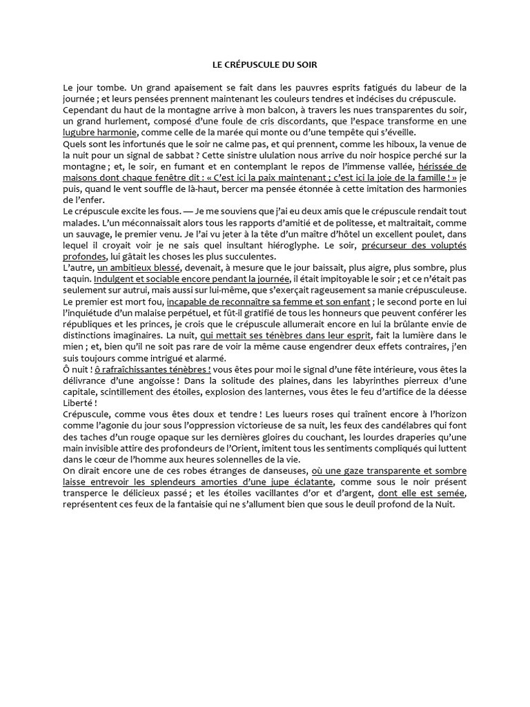 Crépuscule : Émotions et Apposition | PDF | Linguistique