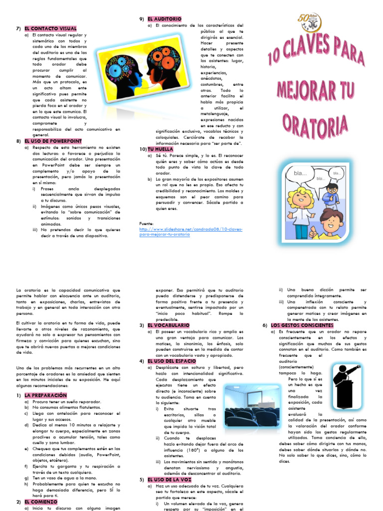 Claves para Mejorar tu Oratoria | PDF | Hablar en público