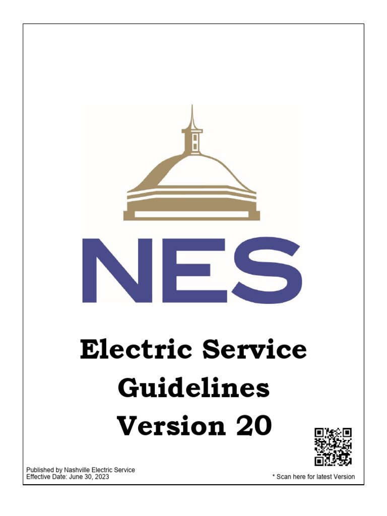 Nashville Electric Service Guidelines 2023 | PDF | Conductor (Rail)