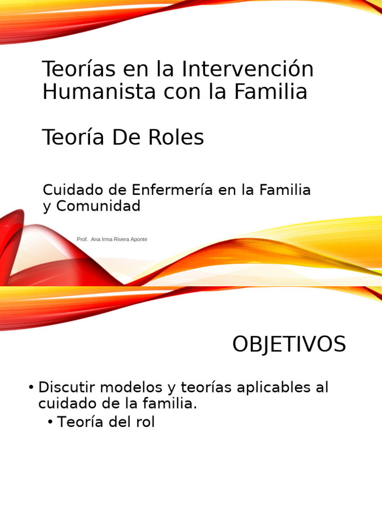 Teoría del Rol en la Intervención Familiar | PDF | Familia | Comportamiento