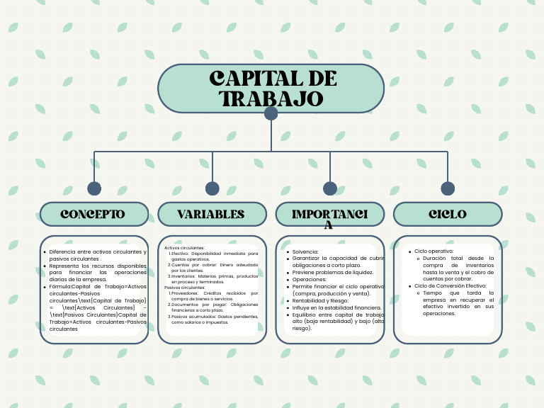 Capital de Trabajo y Solvencia Empresarial | PDF | Capital de trabajo