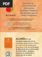  Presentación del Proyecto ALCANZA - Prácticas Apropiadas para la Niñez Temprana