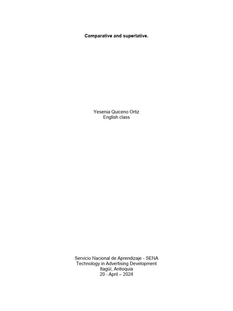 COMPARATIVE AND SUPERLATIVE FORM PDF visual data 4