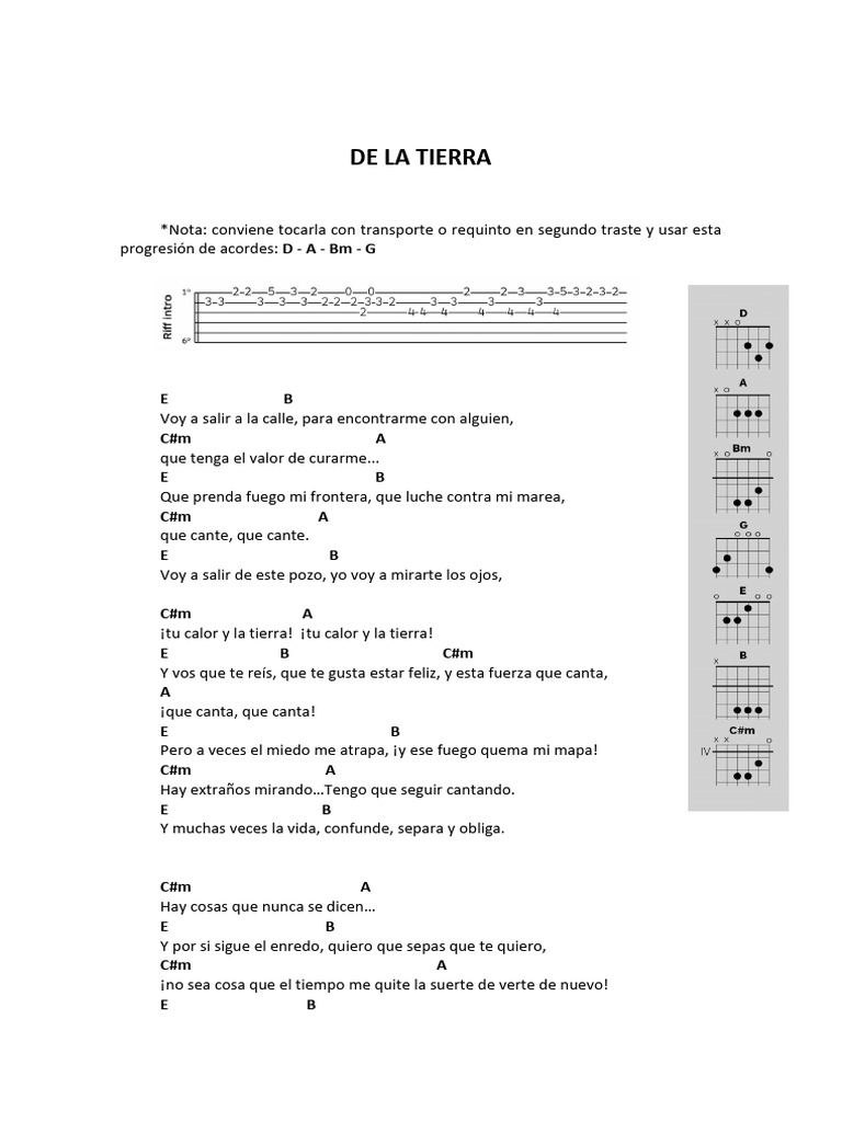 LA DE LEJOS ACORDES visual data 2