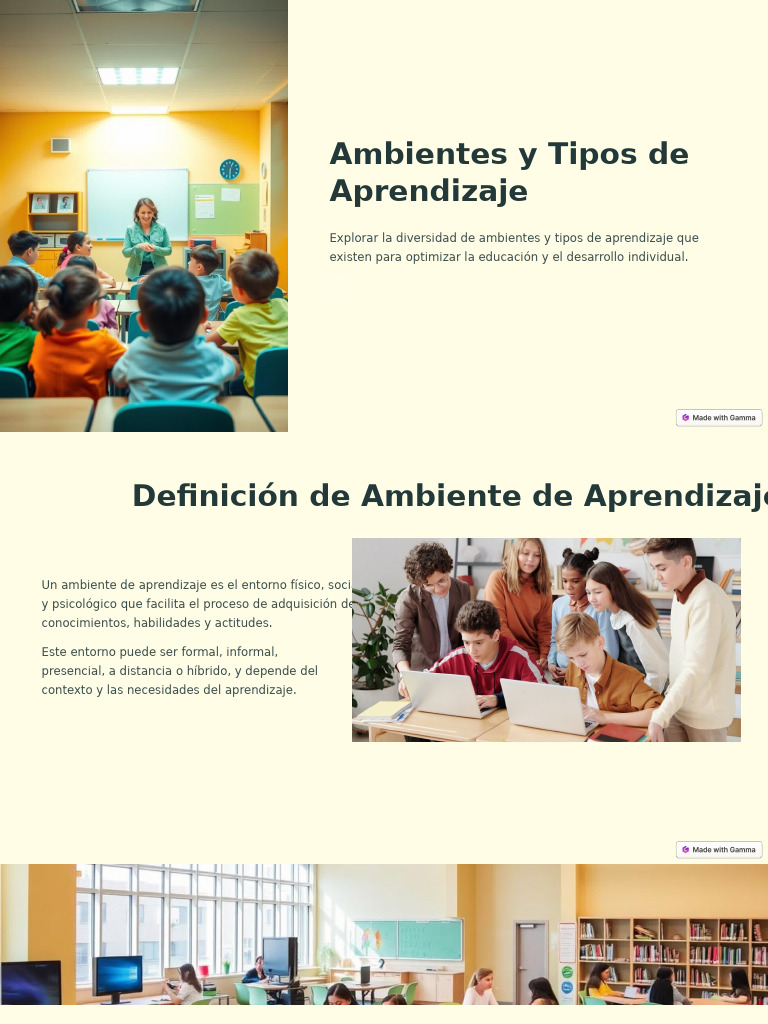Ambiente de Aprendizaje | PDF | Aprendizaje | Modificación de ...