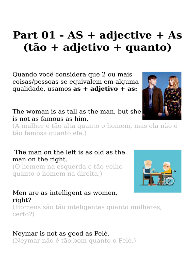 Módulo 04 - Aula 06 - Comparativo de Igualdade | PDF