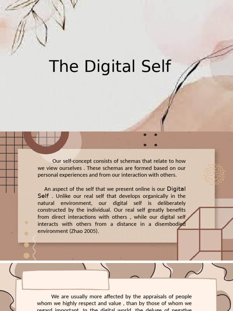 The-Digital-Self (1) | PDF | Identity (Social Science) | Self Concept