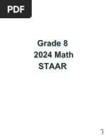 2023 Staar Math Grade 8 Answer Key | PDF | Applied Mathematics