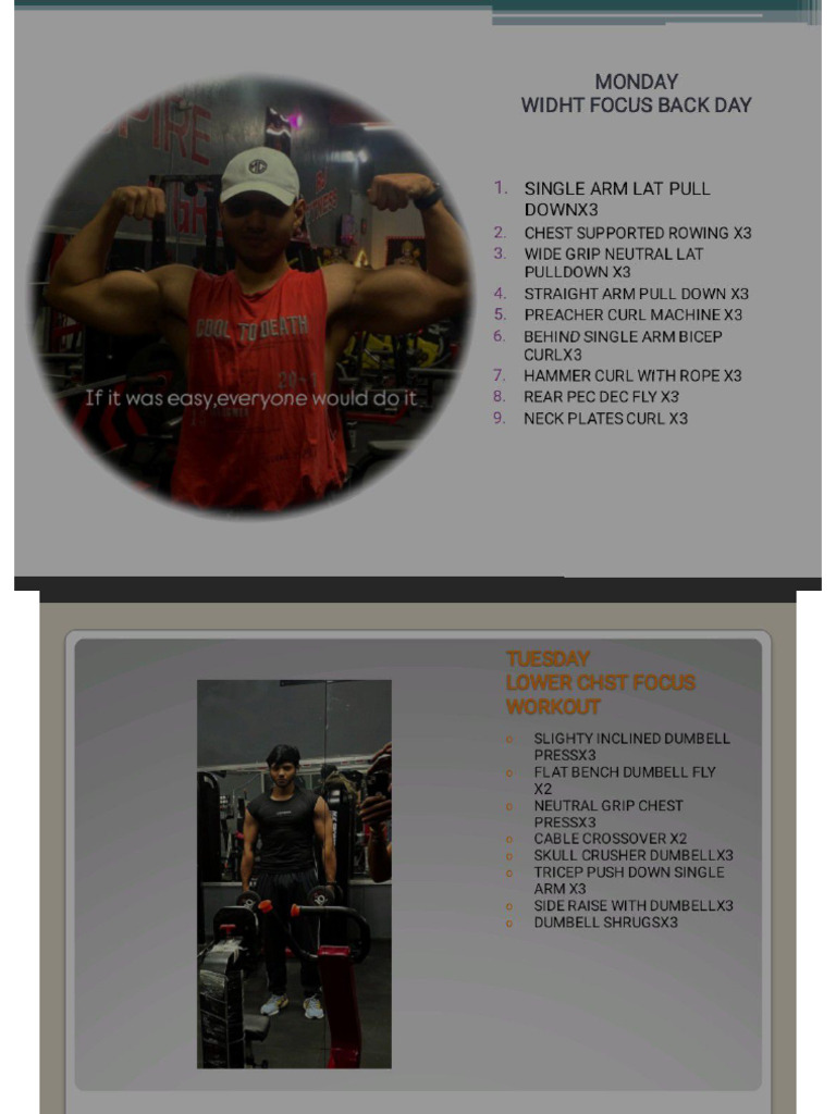 Workout Plan | PDF