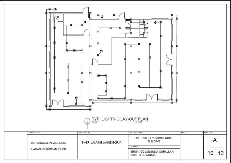 Typ. Lighting Lay-Out Plan | PDF
