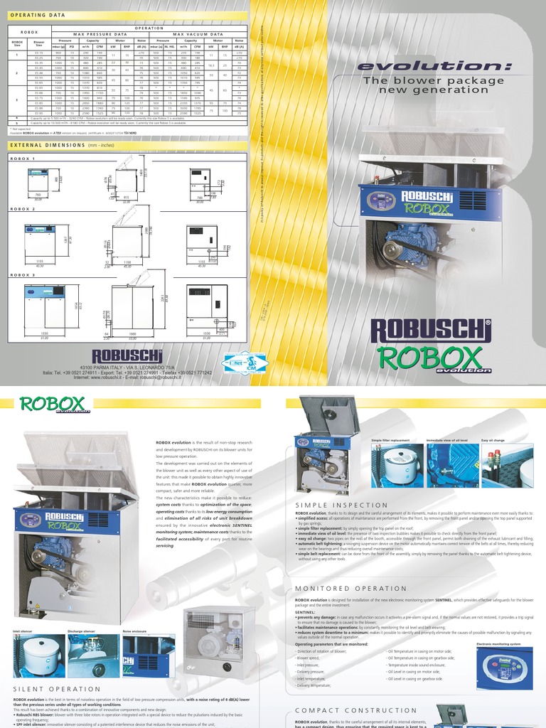 Robuschi Robox Evolution Overview | PDF | Gas Compressor | Mechanical ...