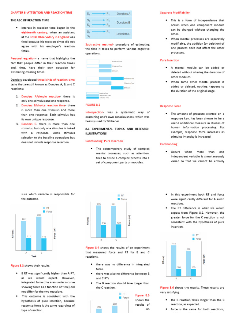 Understanding Reaction Time and Attention | PDF | Classical ...