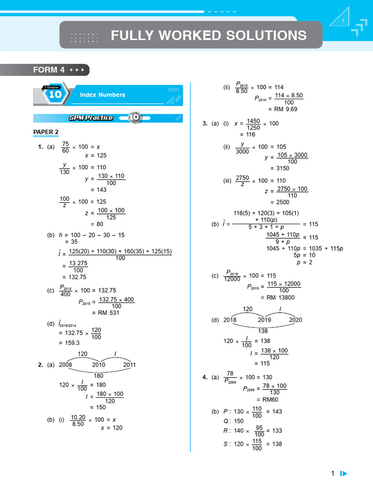 SPMPracAnsF4C10 | PDF