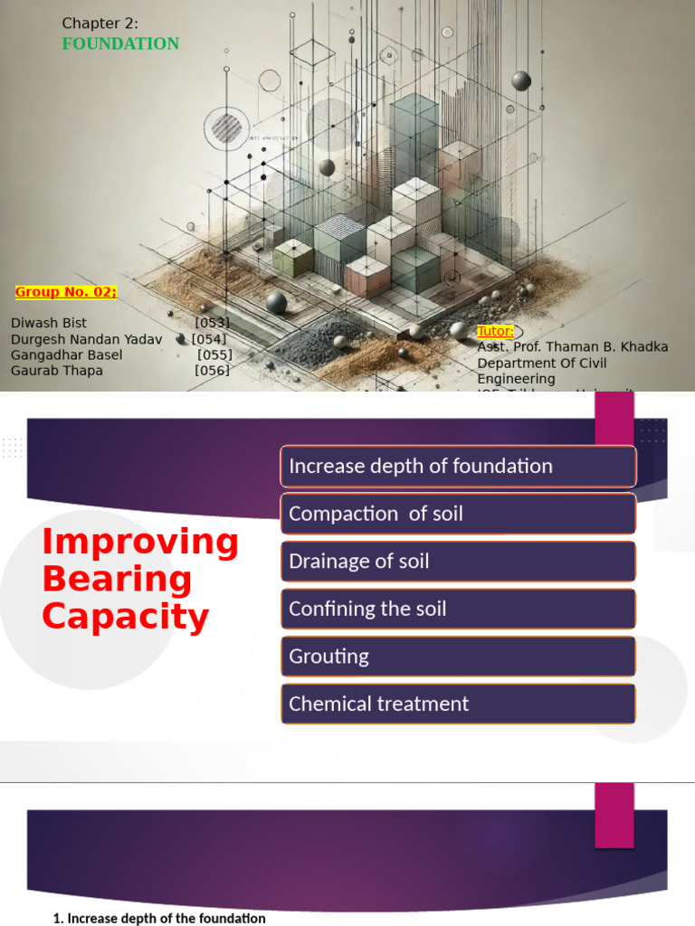 Enhancing Foundation Bearing Capacity | PDF | Foundation (Engineering ...