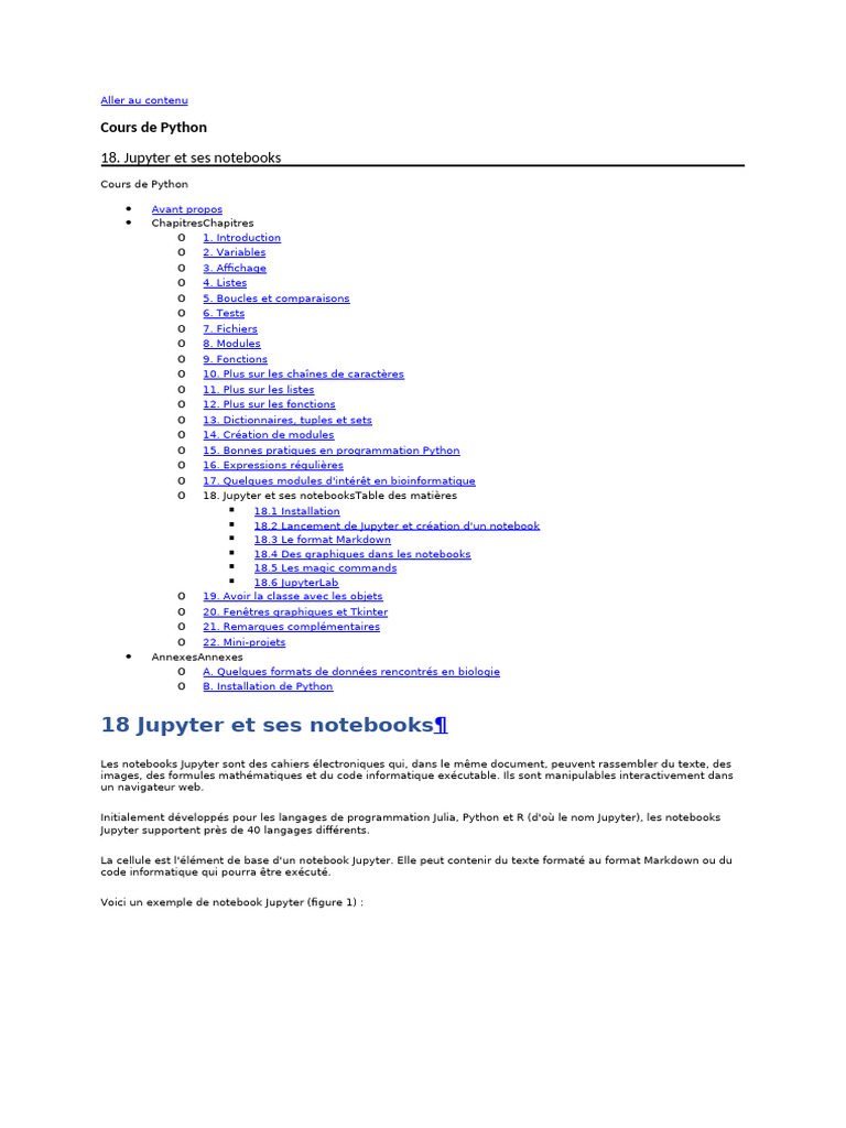 Jupyter Notebooks : Guide d'utilisation | PDF | Python (Langage de ...