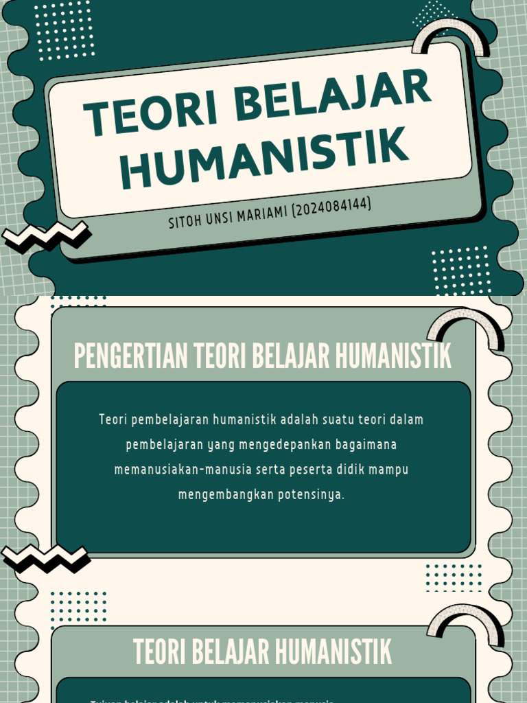 Teori Humanistik Pdf