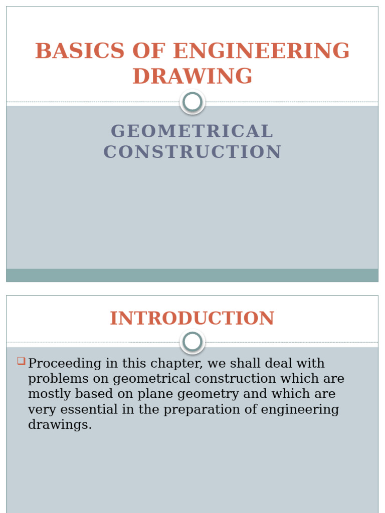 Geometrical Construction Techniques | PDF | Circle | Perpendicular