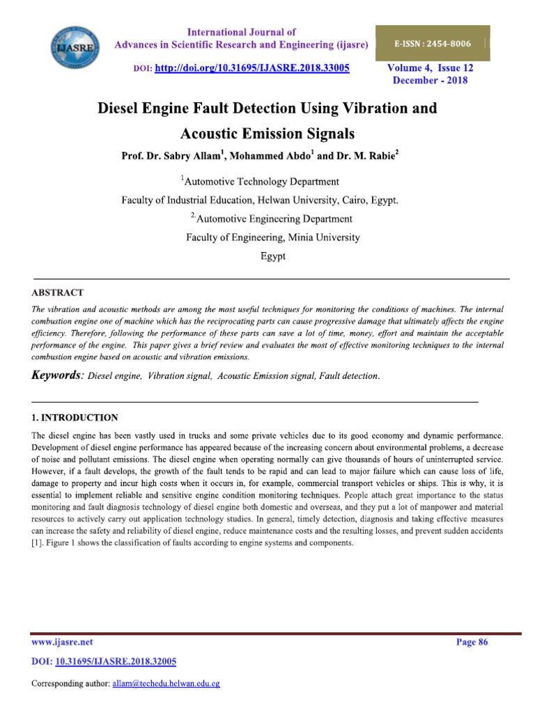 Diesel Engine Vibration | PDF