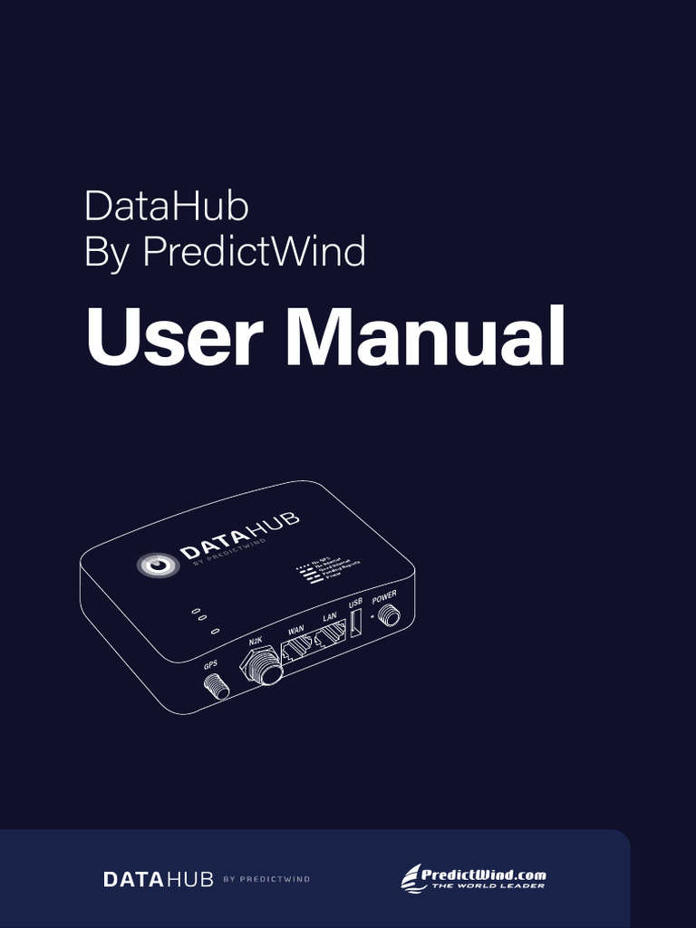 PredictWind DataHub User Manual | PDF | Wi Fi | Wireless Access Point