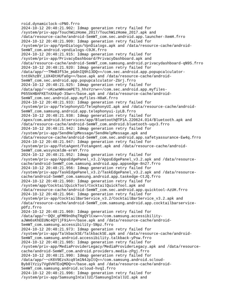 Android Idmap Generation Failures | PDF | Android (Robot) | Software ...