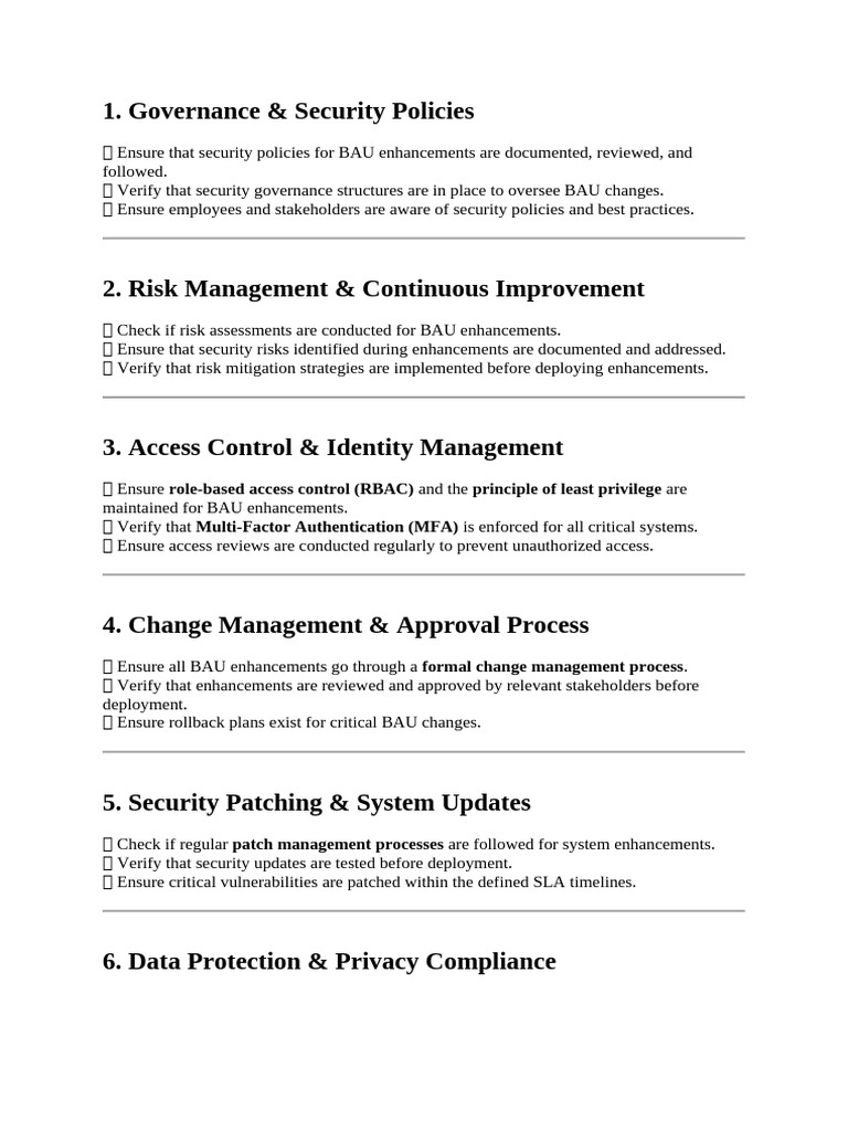 BAU Enhancement Audit Report ISO 27001 | PDF | Security | Computer Security