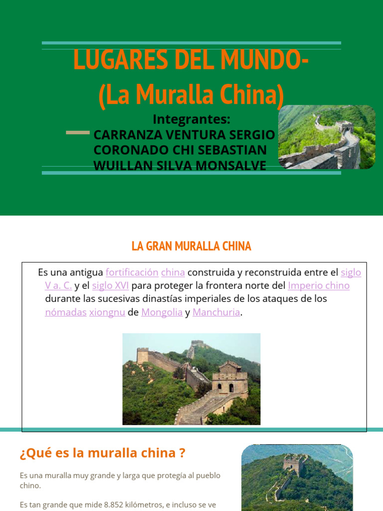 Historia y características de la Gran Muralla | PDF
