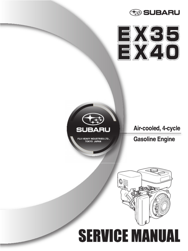 Subaru EX35 Engine Specifications | PDF | Piston | Engines
