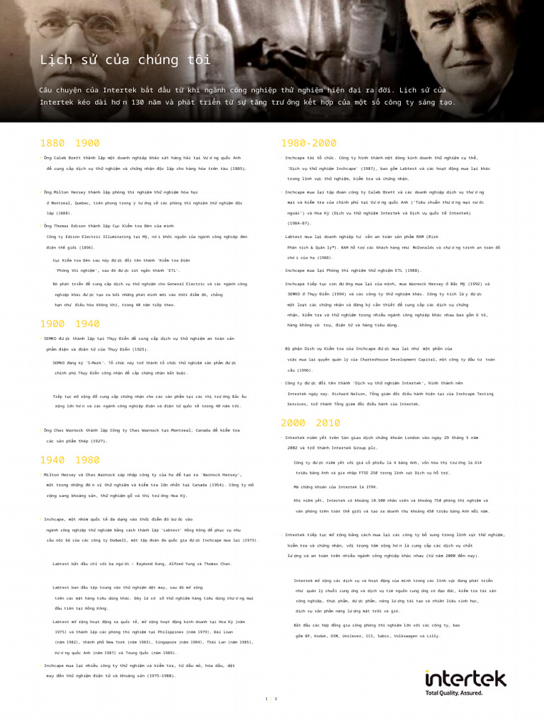 Intertek History | PDF
