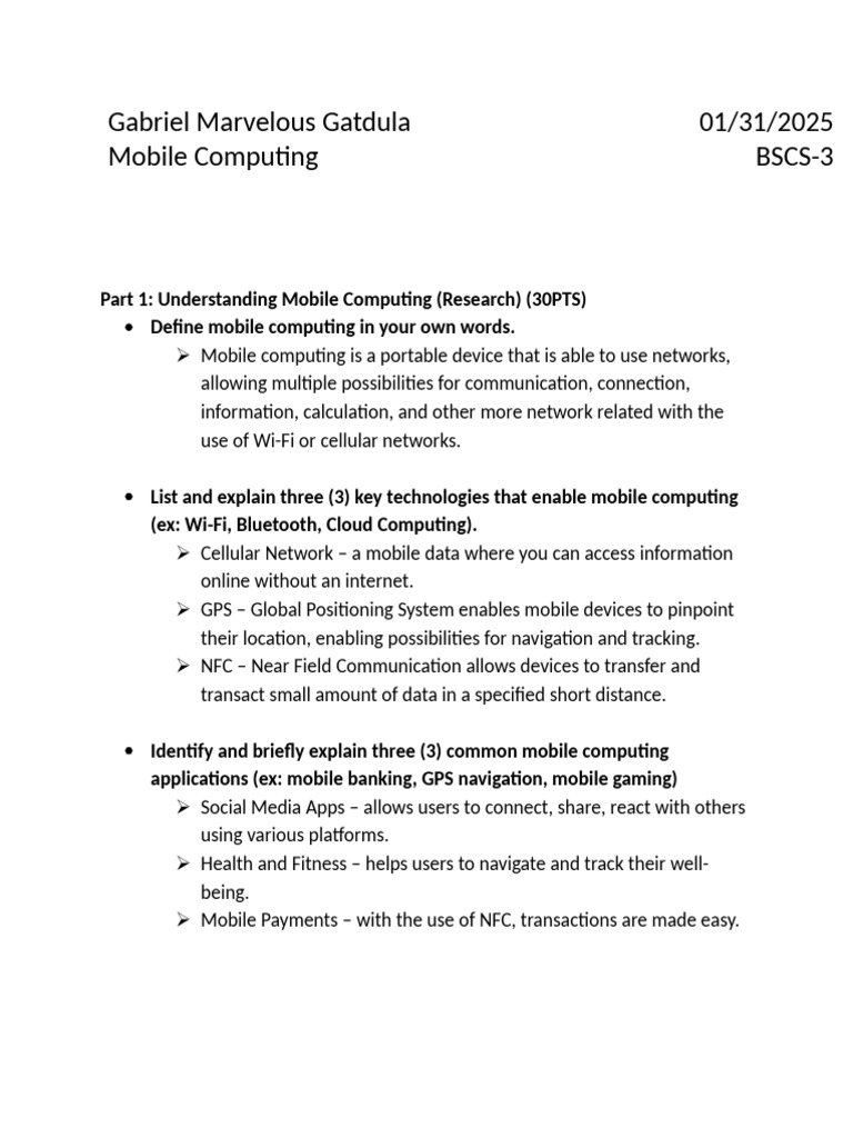Gatdula_Understanding Mobile Computing in Everyday Life | PDF | Mobile ...