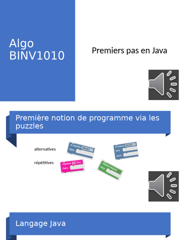 Premiers pas en programmation Java | PDF