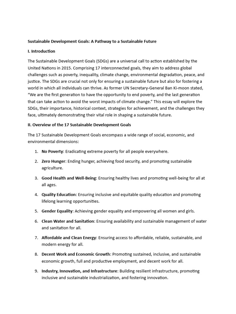 Understanding Sustainable Development Goals | PDF | Sustainability ...