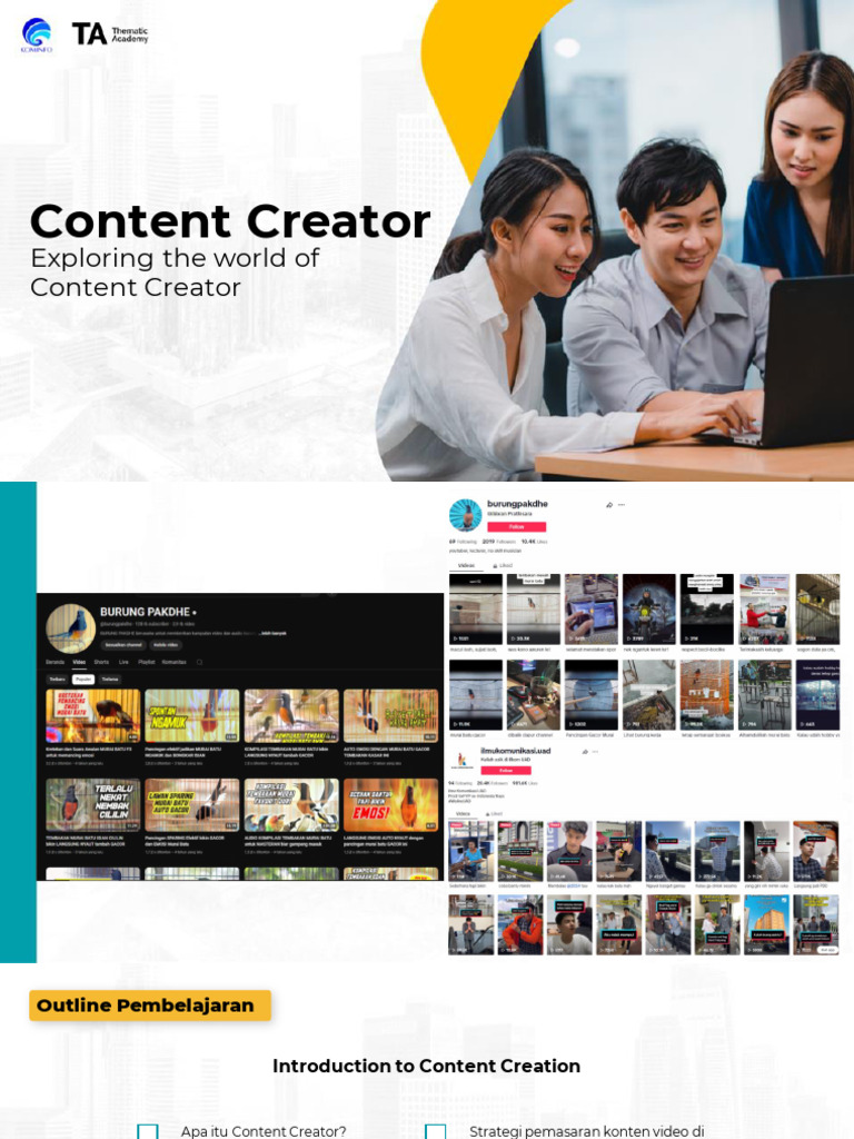 Panduan Menjadi Content Creator Sukses | PDF