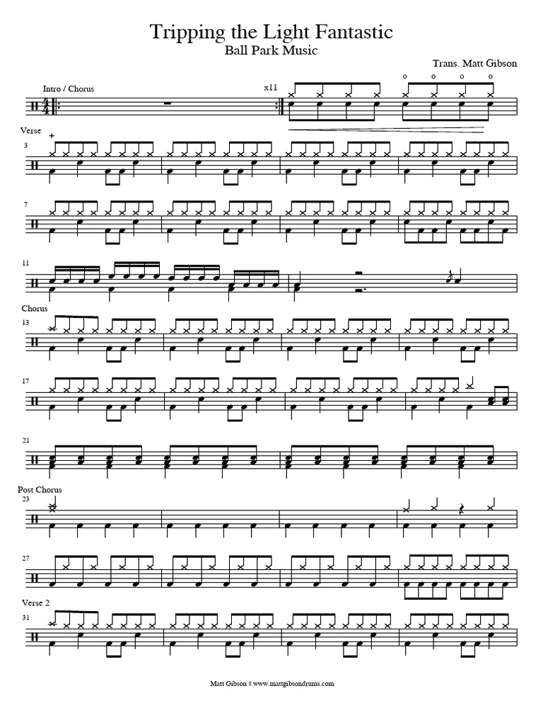 Ball Park Music - Tripping The Light Fantastic | PDF