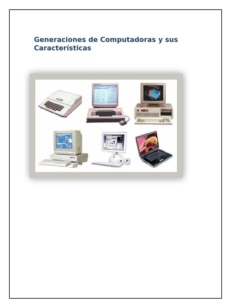 Evolución de las Computadoras | PDF | Hardware de la computadora ...