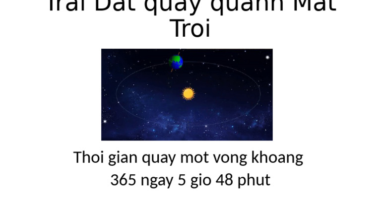 Trai Dat Quay Quanh Mat Troi | PDF