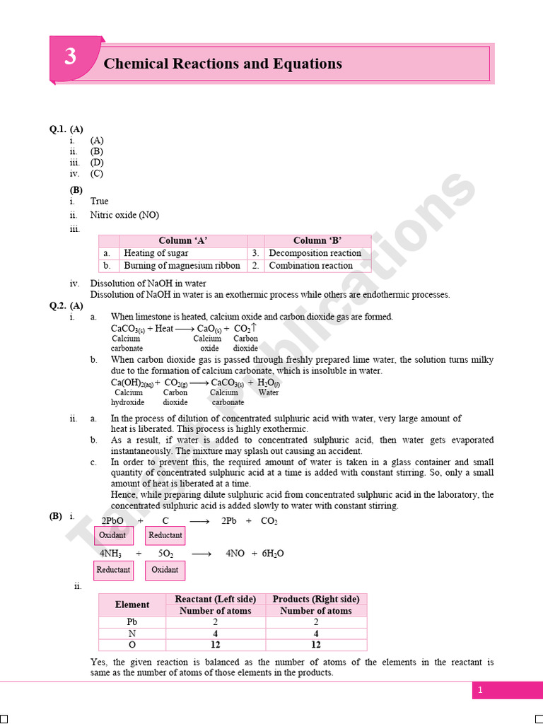 Chemical Reactions and Equations Guide | PDF | Oxide | Rust