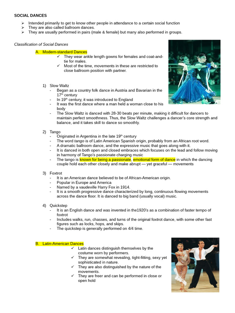 Midterm-Social-Dance | PDF | Ballroom Dance | Dances