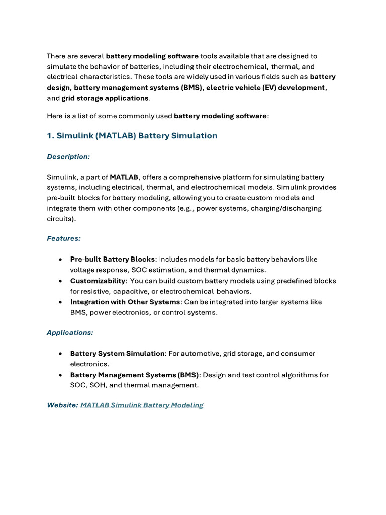 Modelling Software | PDF