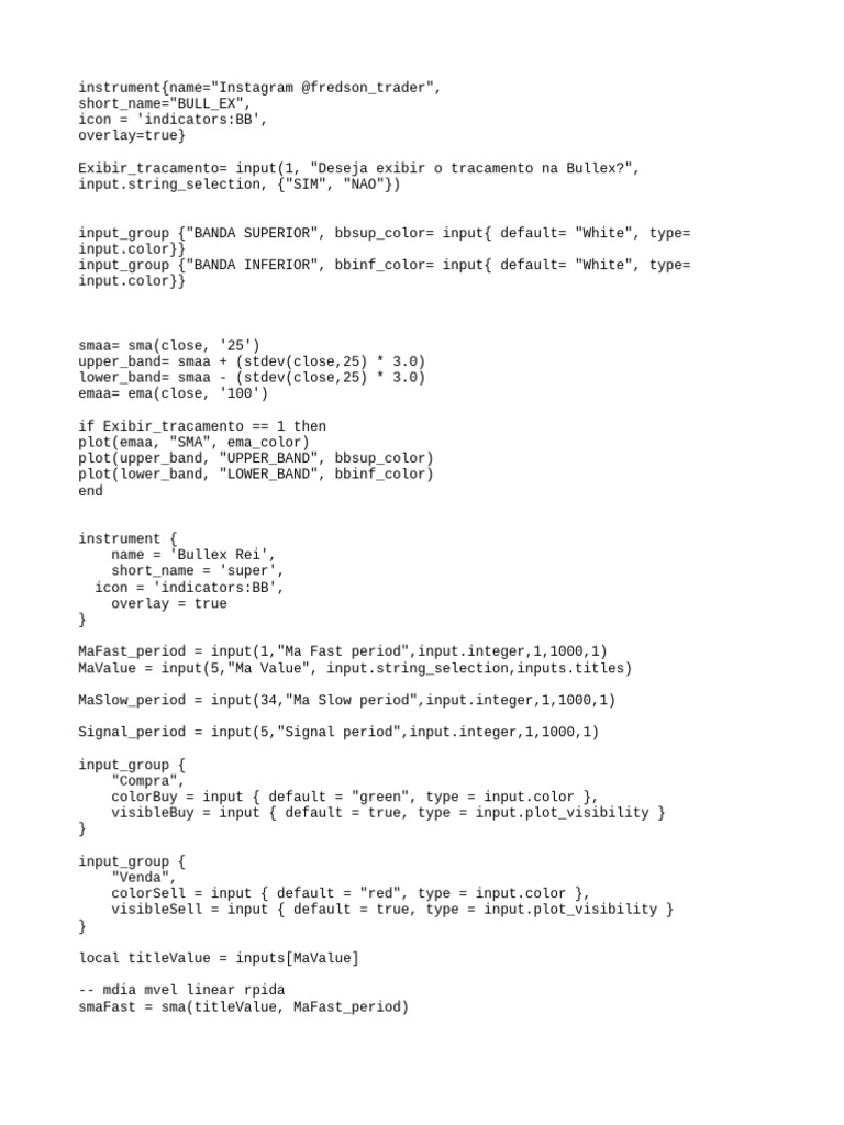 Bullex Trading Indicator Script | PDF