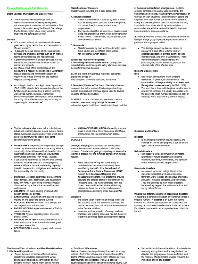 Understanding Disaster Risks and Types | PDF | Natural Disasters | Hazards