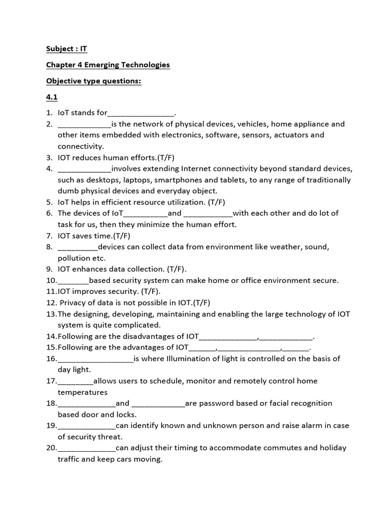 Emerging Technologies Quiz and Exercises | PDF | Cloud Computing ...